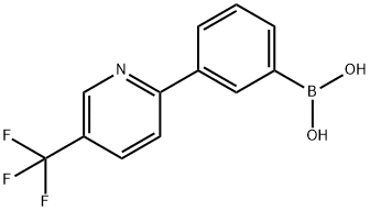 3-(5-Trifluoromethylpyridin-2-yl)phenylboronic acid结构式