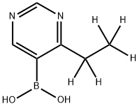 (4-(ethyl-d5)pyrimidin-5-yl)boronic acid Structure