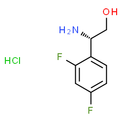 (S)-2-Amino-2-(2,4-difluorophenyl)ethan-1-ol hydrochloride Structure