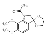 Acetamide,N-[[2-(3,4-dimethoxyphenyl)-1,3-dioxolan-2-yl]methyl]- Structure