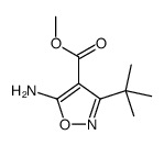 METHYL 3-TERT-BUTYL-5-AMINOISOXAZOLE-4-CARBOXYLATE结构式