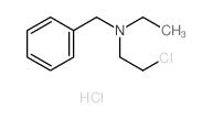 Benzenemethanamine,N-(2-chloroethyl)-N-ethyl-, hydrochloride (1:1)结构式