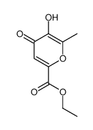 ethyl 5-hydroxy-6-methyl-4-oxopyran-2-carboxylate Structure