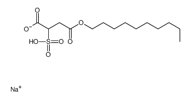sodium 4-decyl hydrogen sulphonatosuccinate Structure