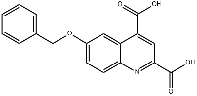 6-(苄氧基)喹啉-2,4-二羧酸结构式