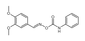 O-phenylcarbamoyl-3,4-dimethoxybenzaldoxime结构式