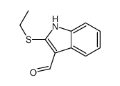 2-ethylsulfanyl-1H-indole-3-carbaldehyde结构式
