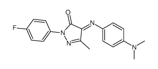 4-[[p-(Dimethylamino)phenyl]imino]-1-(p-fluorophenyl)-3-methyl-2-pyrazolin-5-one结构式