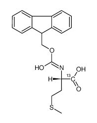 N-(9-Fluorenylmethoxycarbonyl)-L-methionine-1-13C Structure