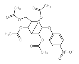 b-D-Galactopyranoside,4-nitrophenyl, 2,3,4,6-tetraacetate Structure