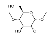 methyl 2,4-di-O-methyl-α-D-glucopyranoside结构式