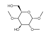 methyl 2,4-di-O-methyl-α-D-glucopyranoside Structure