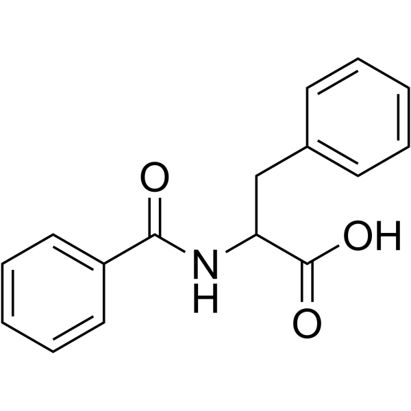 苯甲酰-DL-苯丙氨酸结构式
