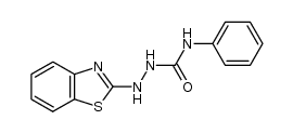 1-(2-Benzothiazolyl)-4-phenylsemicarbazide Structure