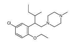 Piperazine, 1-(beta-(sec-butyl)-5-chloro-2-ethoxyphenethyl)-4-methyl-结构式