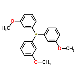 三(3-甲氧基苯基)膦结构式