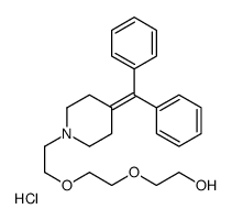2-[2-[2-(4-benzhydrylidenepiperidin-1-yl)ethoxy]ethoxy]ethanol,hydrochloride Structure
