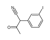 2-(3-iodophenyl)-3-oxobutanenitrile Structure