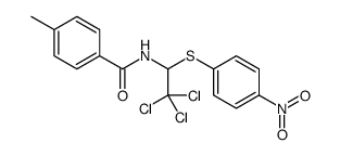 4-Methyl-N-{2,2,2-trichloro-1-[(4-nitrophenyl)sulfanyl]ethyl}benz amide Structure