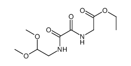 [(2,2-二甲氧基-乙基氨基草酰基)-氨基]-乙酸乙酯结构式