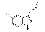 2-(5-bromo-1H-indol-3-yl)acetaldehyde结构式