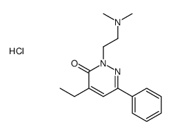 2-(2-dimethylaminoethyl)-4-ethyl-6-phenyl-pyridazin-3-one hydrochlorid e结构式