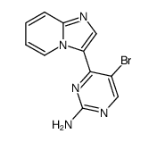 2-amino-5-bromo-4-(imidazo[1,2-a]pyrid-3-yl)pyrimidine结构式