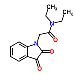 2-(2,3-dioxo-2,3-dihydro-1H-indol-1-yl)-N,N-diethylacetamide Structure