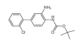 (3-amino-2'-chloro-biphenyl-4-yl)-carbamic acid tert.-butyl ester结构式