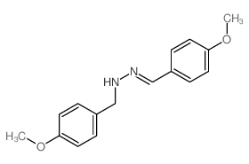 1-(4-methoxyphenyl)-N-[(4-methoxyphenyl)methylideneamino]methanamine结构式