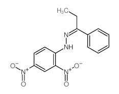 2,4-dinitro-N-(1-phenylpropylideneamino)aniline structure