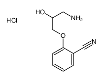 2-(3-amino-2-hydroxypropoxy)benzonitrile,hydrochloride结构式