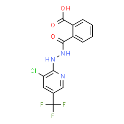 2-((2-[3-CHLORO-5-(TRIFLUOROMETHYL)-2-PYRIDINYL]HYDRAZINO)CARBONYL)BENZENECARBOXYLIC ACID structure