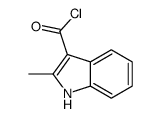 1H-Indole-3-carbonylchloride,2-methyl-(9CI)结构式