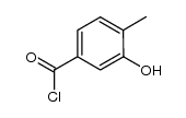 3-hydroxy-4-methylbenzoyl chloride结构式