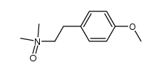 (2-(p-methoxyphenyl)ethyl)dimethylamine N-oxide Structure