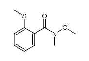 N-methoxy-N-methyl-2-(methylthio)benzamide结构式