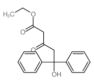 ethyl 5-hydroxy-3-oxo-5,5-diphenyl-pentanoate结构式