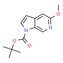 tert-butyl 5-methoxy-1H-pyrrolo[2,3-c]pyridine-1-carboxylate Structure