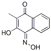 2-Hydroxy-3-methyl-1,4-naphthoquinone 1-oxime structure