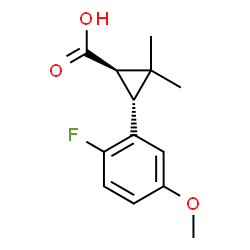 3-(2-FLUORO-5-METHOXY-PHENYL)-2,2-DIMETHYL-CYCLOPROPANECARBOXYLIC ACID structure