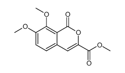 methyl 7,8-dimethoxy-1-oxo-1H-isochromene-3-carboxylate结构式