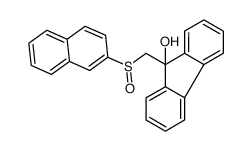 9-(naphthalen-2-ylsulfinylmethyl)fluoren-9-ol结构式