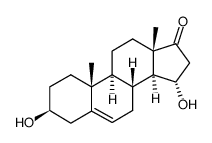 3β,15α-dihydroxyandrost-5-en-17-one结构式