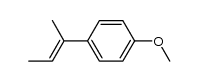 E-2-(4-methoxyphenyl)-2-butene结构式