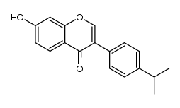 7-hydroxy-4'-isopropylisoflavone Structure