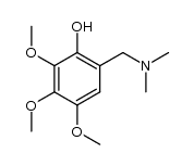 6-(N,N-dimethylamino)methyl-2,3,4-trimethoxyphenol结构式