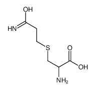 (2R)-2-amino-3-(3-amino-3-oxopropyl)sulfanylpropanoic acid结构式