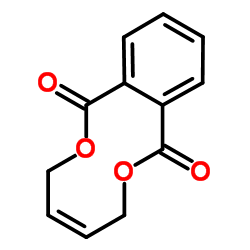 (4Z)-3,6-Dihydro-2,7-benzodioxecine-1,8-dione结构式