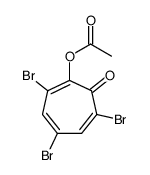(2,4,6-tribromo-7-oxocyclohepta-1,3,5-trien-1-yl) acetate Structure